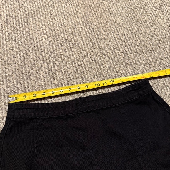 Lioness Lola Black Side Slit Denim Mini Skirt - Picture 4 of 6